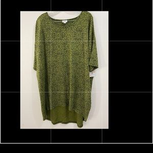 Lularoe Classic T Green Tunic Shirt XL NWT